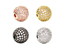 Micro Pave CZ Round Beads